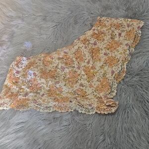 Victoria's Secret Lace Top with Orange and Pink Accents